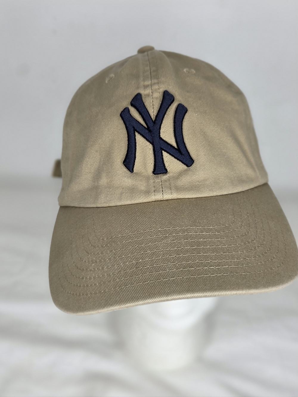 47th Brand New York Yankees Khaki Baseball Cap with Navy Logo